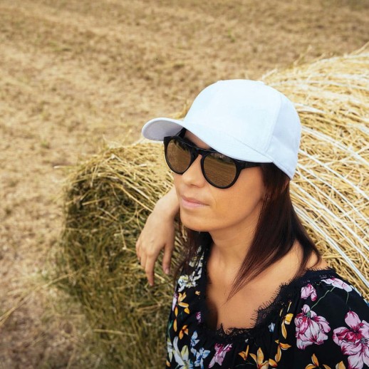 Бейсболка RECY FEEL, переработанный полиэстер, 6 клиньев, пластиковая застежка   254220.01 с нанесением логотипа с нанесением логотипа