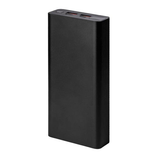 Универсальный аккумулятор Iron line 20 (20000 мАч), металл, черный, 14,7х6.6х2,7 см   37180/35