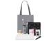 Подарочный набор Re:f. Walk с палантином, шоппером и термосом, белый с нанесением логотипа с нанесением логотипа