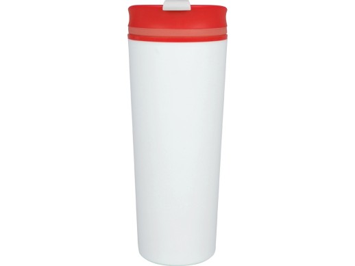 Термокружка Brite 500мл, белый/красный