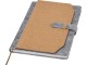 Viviana блокнот формата А5 из переработанного фетра и пробкового дуба - Натуральный с нанесением логотипа с нанесением логотипа