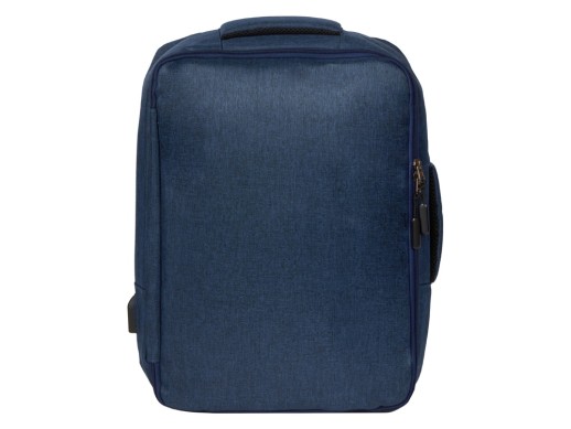 Рюкзак-трансформер Turnover, синий с нанесением логотипа с нанесением логотипа