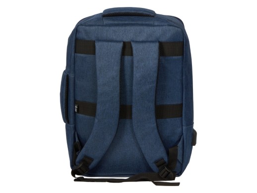 Рюкзак-трансформер Turnover, синий с нанесением логотипа с нанесением логотипа