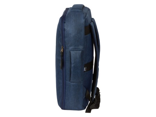 Рюкзак-трансформер Turnover, синий с нанесением логотипа с нанесением логотипа