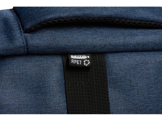 Рюкзак-трансформер Turnover, синий с нанесением логотипа с нанесением логотипа