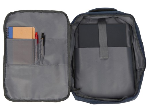 Рюкзак-трансформер Turnover, синий с нанесением логотипа с нанесением логотипа