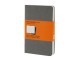 Записная книжка Moleskine Cahier (в линейку, 3 шт.), Pocket (9х14см), серый