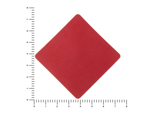 ПАТЧ РОМБ nubuk (красный) 7,6 х 7,6 см