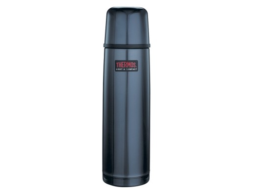 Термос из нерж. стали тм THERMOS FBB-750BC Midnight Blue 0.75L, темно-синий с нанесением логотипа с нанесением логотипа