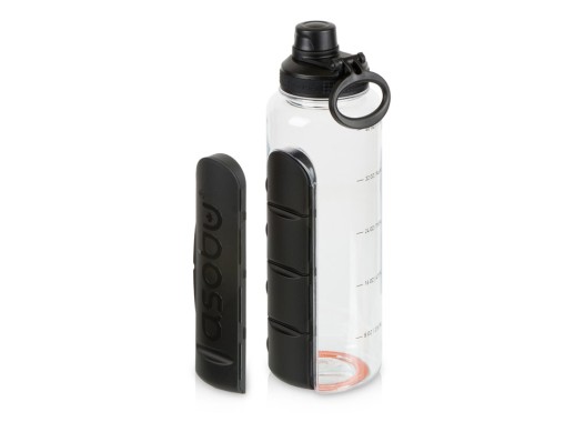 Бутылка для воды Electrolyte, черный (Р) с нанесением логотипа с нанесением логотипа