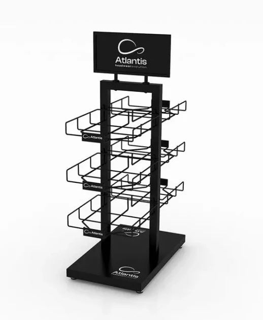 Стойка настольная_ATLANTIS BLACK RETAIL DOUBLE SIDE DISPLAY   ATL_KIT_ESP_017