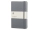 Записная книжка Moleskine Classic (в линейку) в твердой обложке, Large (13х21см), серый с нанесением логотипа с нанесением логотипа