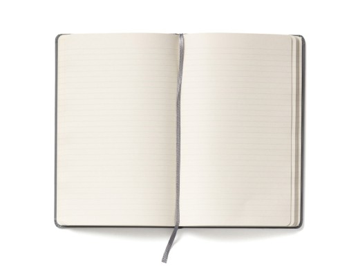 Записная книжка Moleskine Classic (в линейку) в твердой обложке, Large (13х21см), серый с нанесением логотипа с нанесением логотипа