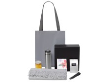 Подарочный набор Re:f. Walk с палантином, шоппером и термосом, серый