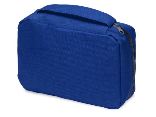 Несессер для путешествий Promo, синий с нанесением логотипа с нанесением логотипа