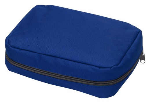 Несессер для путешествий Promo, синий с нанесением логотипа с нанесением логотипа