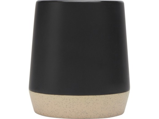 Dolce керамическая кружка объемом 300 мл с матовой отделкой, сплошной черный