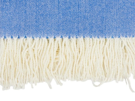 Акриловый плед Dapple 160x210 см, синий с нанесением логотипа с нанесением логотипа