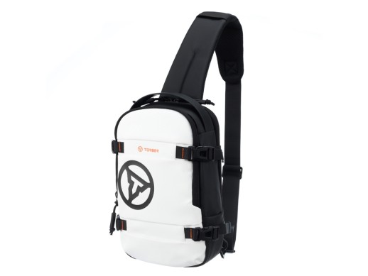 Рюкзак на одно плечо TORBER Xtreme, белый/чёрный, 20 х 8 х 31 см, 5л