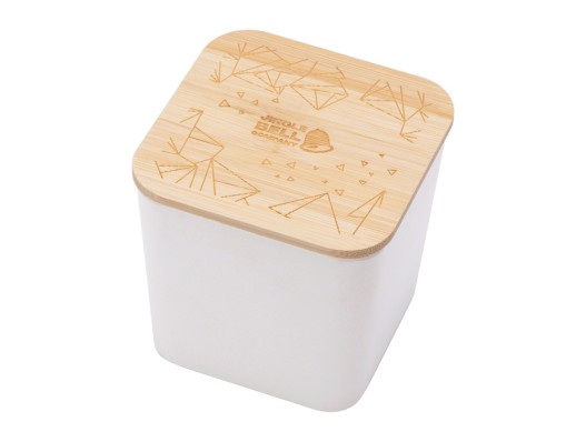 Eмкость для хранения Flake, бежевый, натуральный, с гравировкой