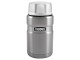 Термос из нерж. стали с ложкой тм THERMOS SK3020ST 0,7L, стальной с нанесением логотипа с нанесением логотипа