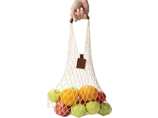 Авоська Dream М old style 15 литров с кожаными ручками, натуральный (19)