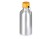 Бутылка Hip S Bamboo с карабином 400мл, серебристый с нанесением логотипа с нанесением логотипа