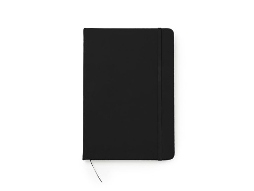 Блокнот А5 ARDAK, черный с нанесением логотипа с нанесением логотипа