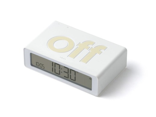 Часы настольные Flip Mini, белый