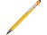 Ручка металлическая soft-touch шариковая со стилусом Sway, желтый/серебристый