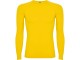 Футболка Prime мужская с длинным рукавом, желтый с нанесением логотипа с нанесением логотипа