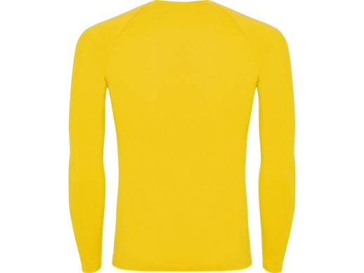 Футболка Prime мужская с длинным рукавом, желтый с нанесением логотипа с нанесением логотипа