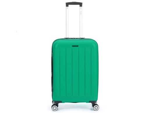 Чемодан TORBER В Отпуск, ярко-бирюзовый, полипропилен, 65,5 х 43,5 х 26 см, 62 л