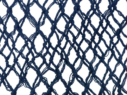 Авоська Dream М old style 15 литров с кожаными ручками, темно-синий