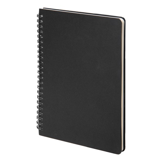 Блокнот на двойной пружине HELIX, 143 х 205 мм, черный, блок в линейку   33901/35