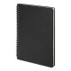 Блокнот на двойной пружине HELIX, 143 х 205 мм, черный, блок в линейку   33901/35