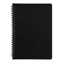 Блокнот на двойной пружине HELIX, 143 х 205 мм, черный, блок в линейку   33901/35