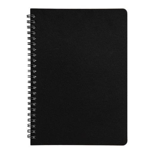 Блокнот на двойной пружине HELIX, 143 х 205 мм, черный, блок в линейку   33901/35