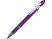 Ручка металлическая soft-touch шариковая со стилусом Sway, фиолетовый/серебристый