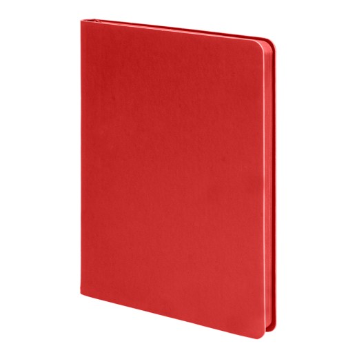 Ежедневник недатированный Pulpy, А5, красный, кремовый блок в линейку, красный срез   24709/08 с нанесением логотипа с нанесением логотипа
