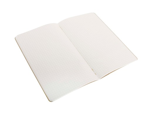 Записная книжка Moleskine Cahier (в клетку, 3 шт.), Large (13х21см), бежевый с нанесением логотипа с нанесением логотипа