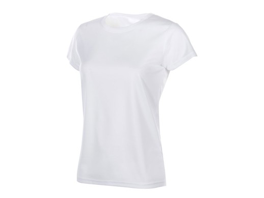 Футболка спортивная Verona женская, белый с нанесением логотипа с нанесением логотипа