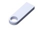 USB 3.0-флешка на 128 Гб с мини чипом и круглым отверстием, белый с нанесением логотипа с нанесением логотипа