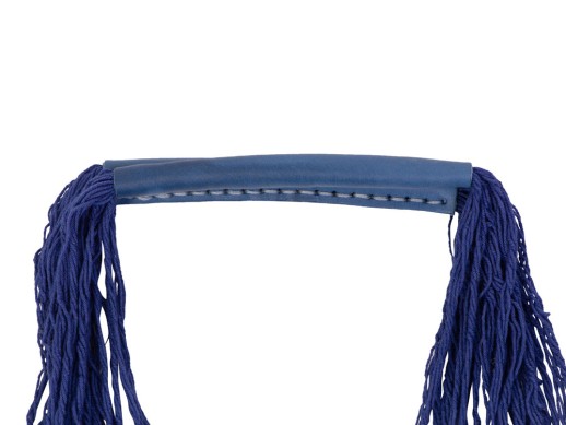 Авоська Dream М old style 15 литров с кожаными ручками, синий (12)