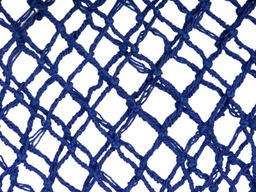 Авоська Dream М old style 15 литров с кожаными ручками, синий (12)