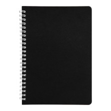 Блокнот на двойной пружине HELIX, 143 х 205 мм, черный с белым, блок в линейку ,   33901/01
