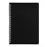 Блокнот на двойной пружине HELIX, 143 х 205 мм, черный с белым, блок в линейку ,   33901/01