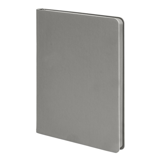 Ежедневник недатированный Pulpy, А5, светло-серый, кремовый блок в линейку, светло-серый срез -  24709/29 с нанесением логотипа с нанесением логотипа