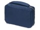 Несессер для путешествий Promo, темно-синий с нанесением логотипа с нанесением логотипа