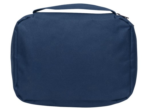 Несессер для путешествий Promo, темно-синий с нанесением логотипа с нанесением логотипа